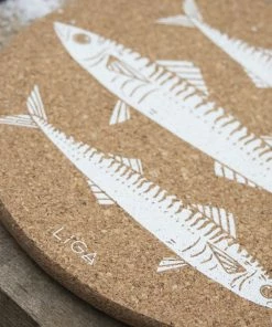 LIGA Cork Coaster Mackerel Set 11 LIGA Cork Coaster Mackerel Set