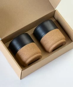 LIGA Tea Mug Gift Set | Matt Black