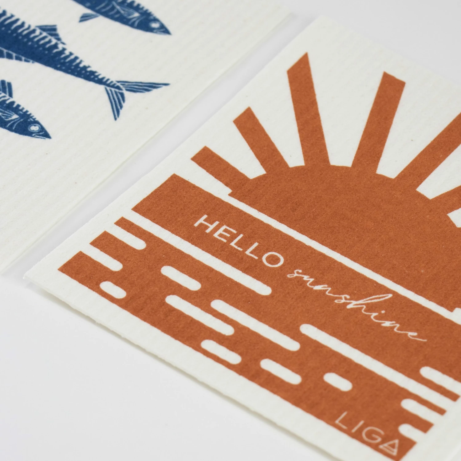 LIGA Eco Dishcloths Mackerel Sunshine 5 LIGA Eco Dishcloths Mackerel Sunshine