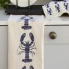 LIGA Navy Lobster Tea Towel