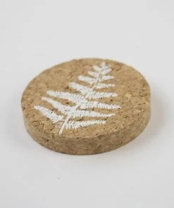LIGA Round Cork Magnet Fern