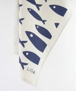 LIGA Fish Tea Towel