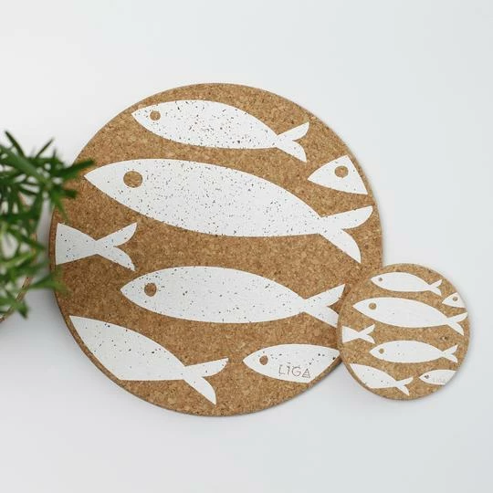 LIGA Cork Fish Placemat 3 LIGA Cork Fish Placemat