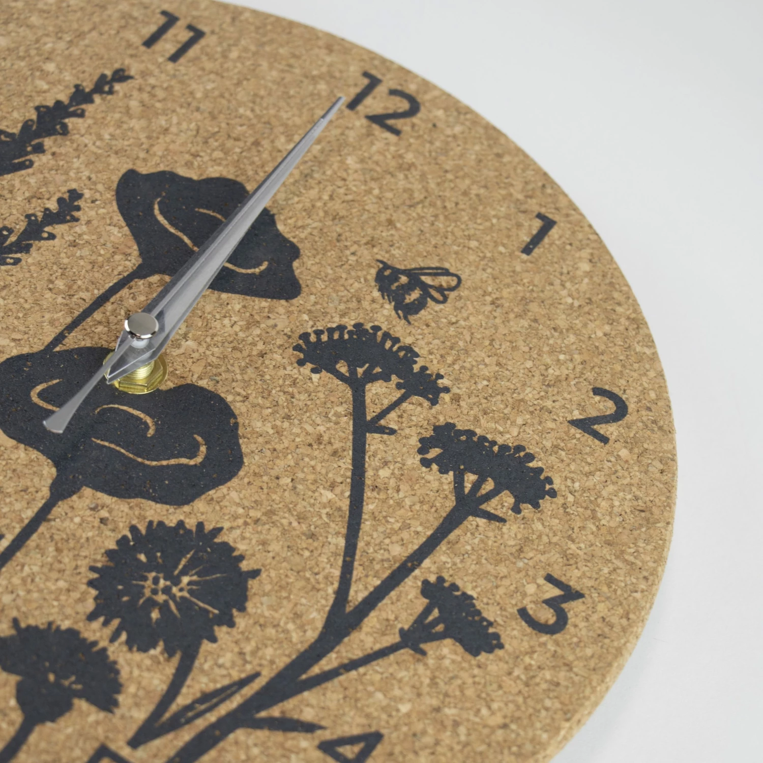 LIGA Cork Clock Wildflower 4 LIGA Cork Clock Wildflower