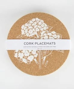 LIGA Cork Placemat Set | Hydrangea