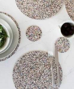 LIGA Beach Clean Cork Coasters Set Of 4