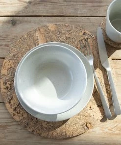 LIGA Cork Coaster Set Round Ice Grey 11 LIGA Cork Coaster Set Round Ice Grey