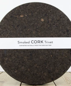 LIGA Smoked Cork Round Trivet