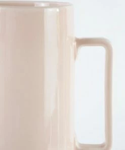 LIGA Tall Earthenware Rose Pink Jug With Cork Base