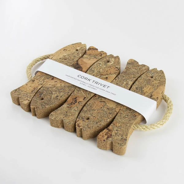LIGA Cork Five Fish Trivet 3 LIGA Cork Five Fish Trivet