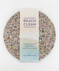 LIGA Beach Clean Round Cork Placemats Set Of 4 11 LIGA Beach Clean Round Cork Placemats Set Of 4