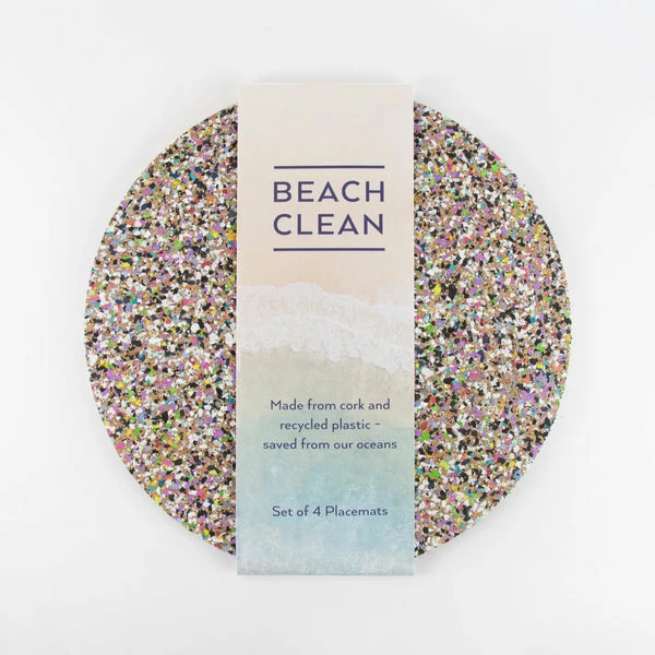 LIGA Beach Clean Round Cork Placemats Set Of 4 5 LIGA Beach Clean Round Cork Placemats Set Of 4