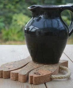 LIGA Cork Trivet Three Fish Ice Grey