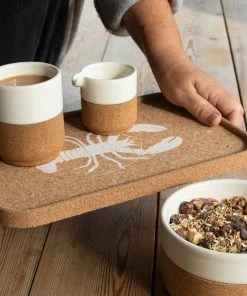 LIGA Cork Drinks Tray | Lobster