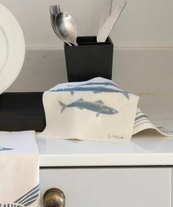 LIGA Eco Dishcloths Ebb And Flo & Mackerel