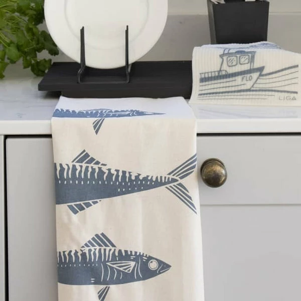LIGA Mackerel Tea Towel 3 LIGA Mackerel Tea Towel