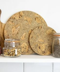 LIGA Ice Grey Cork Trivet Small