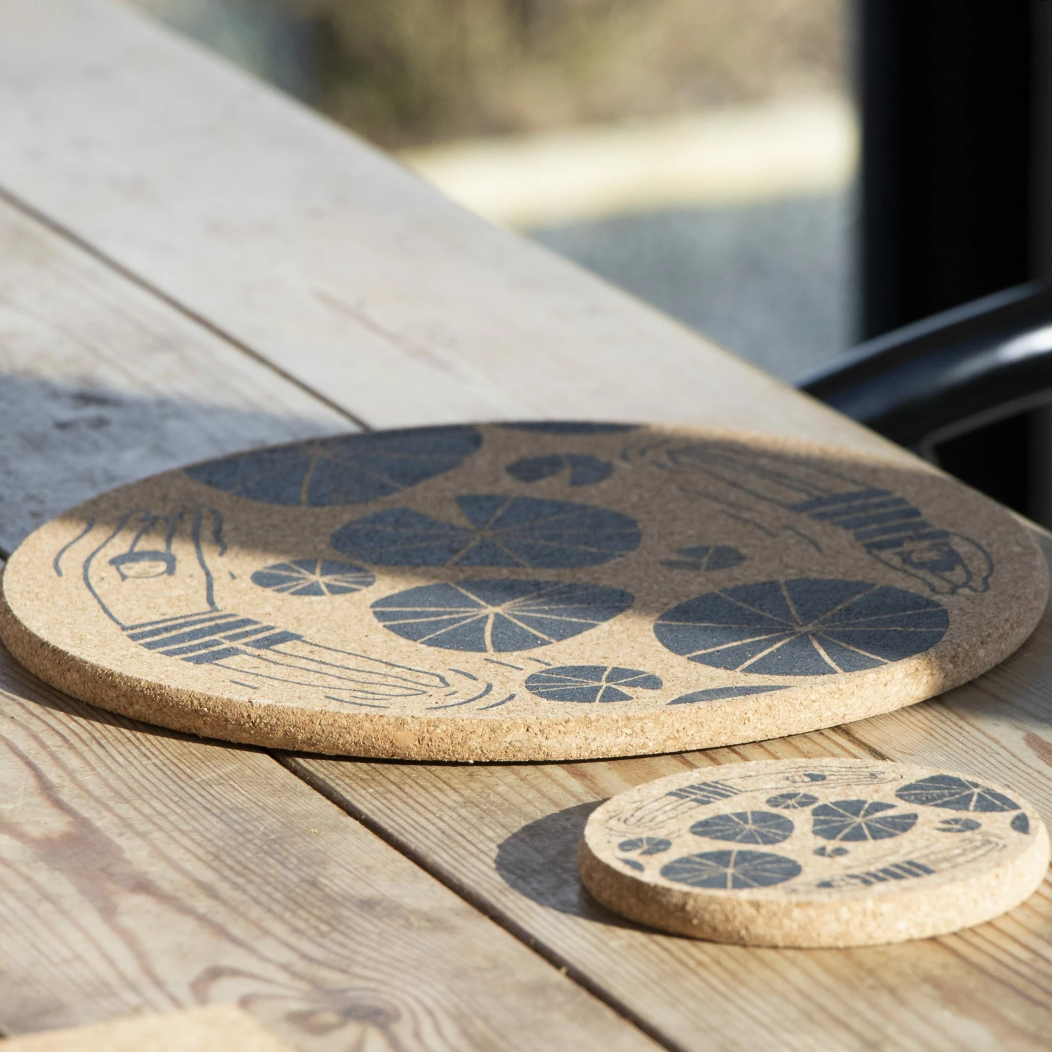 LIGA Cork Placemats Wild Swimmers Set 8 LIGA Cork Placemats Wild Swimmers Set