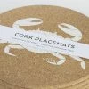 LIGA Set Of Four Crab Cork Placemats 2 LIGA Set Of Four Crab Cork Placemats