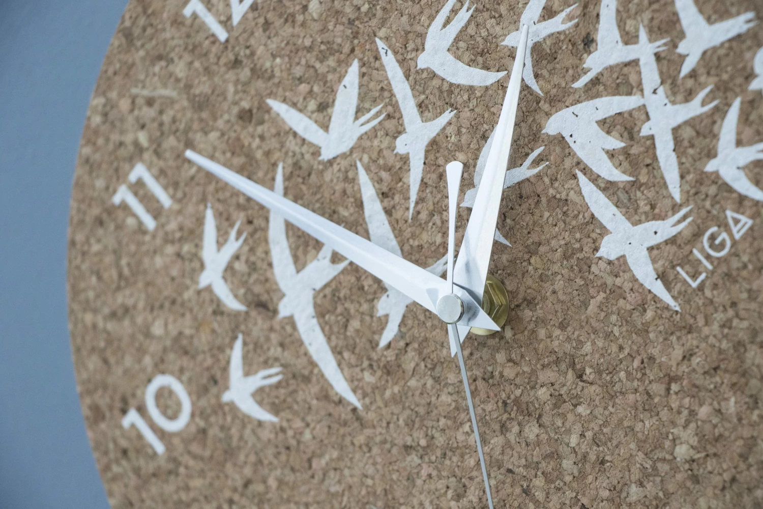 LIGA Cork Clock Swallows 4 LIGA Cork Clock Swallows