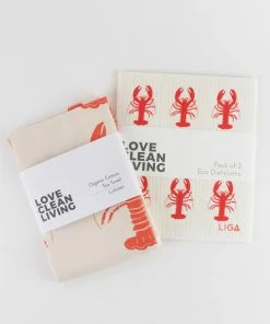 LIGA Lobster Tea Towel | Red 6 LIGA Lobster Tea Towel | Red