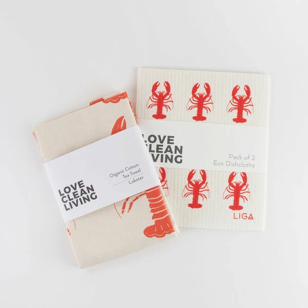 LIGA Lobster Tea Towel | Red 4 LIGA Lobster Tea Towel | Red