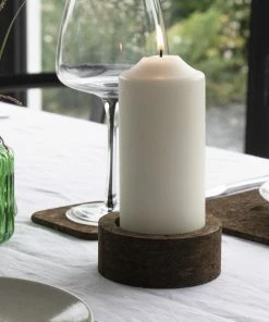 LIGA Smoked Cork Candle Holder
