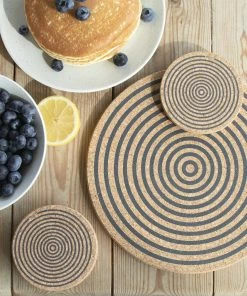 LIGA Cork Coaster Orbit Grey Set