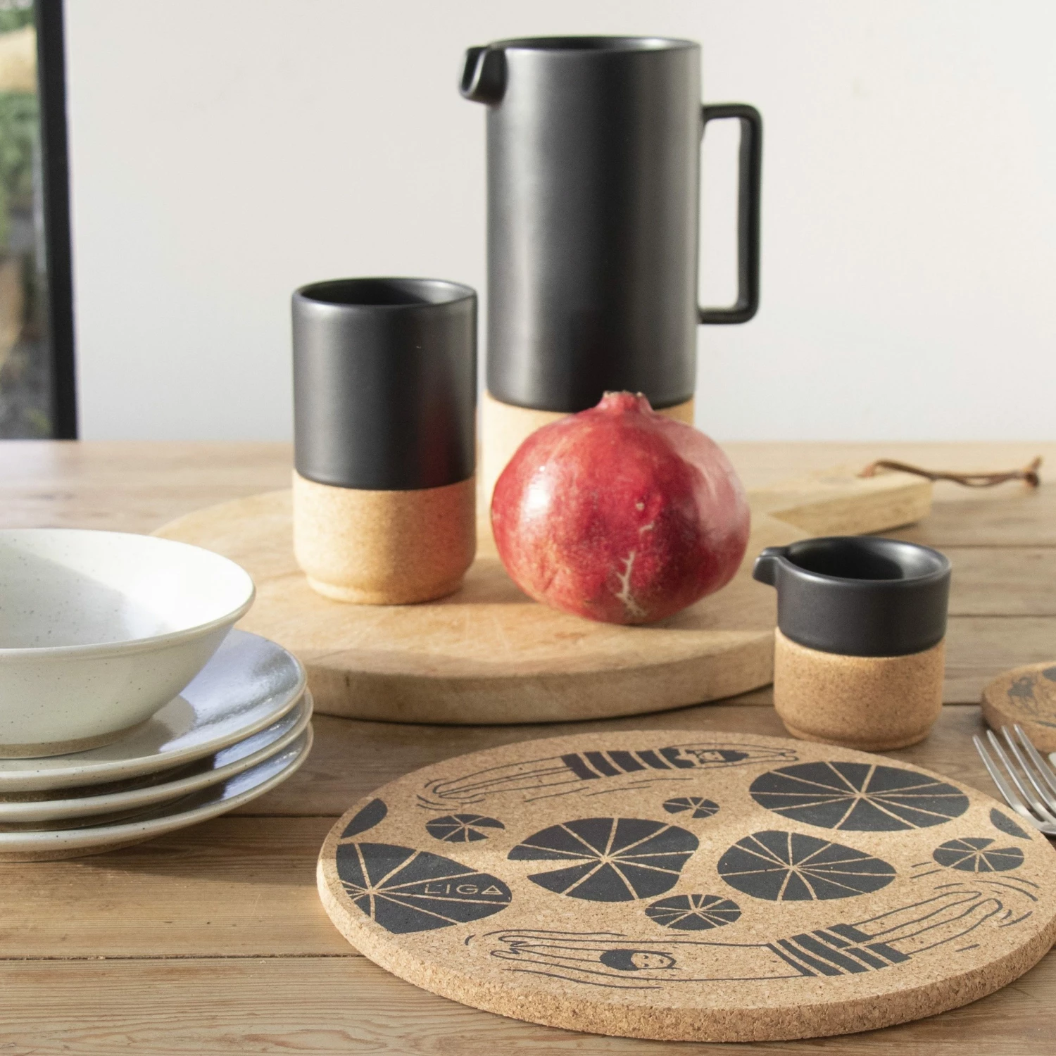 LIGA Cork Placemat Wild Swimmers 7 LIGA Cork Placemat Wild Swimmers