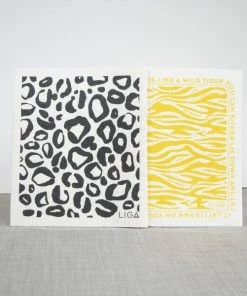 LIGA Eco Leopard Tiger Dishcloths