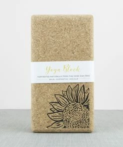 LIGA Cork Yoga Block Sunflower