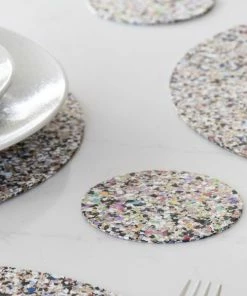 LIGA Eco Beach Clean Coasters Round Set Of 4