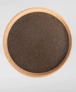 LIGA Smoked Cork Round Tray