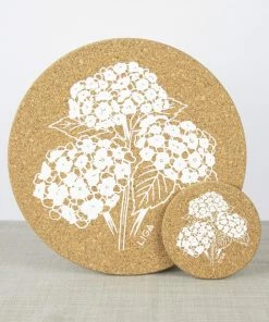 LIGA Cork Placemat Hydrangea