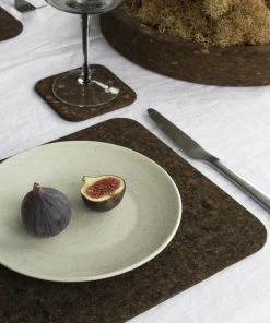 LIGA Smoked Cork Coaster Set - Square 7 LIGA Smoked Cork Coaster Set - Square