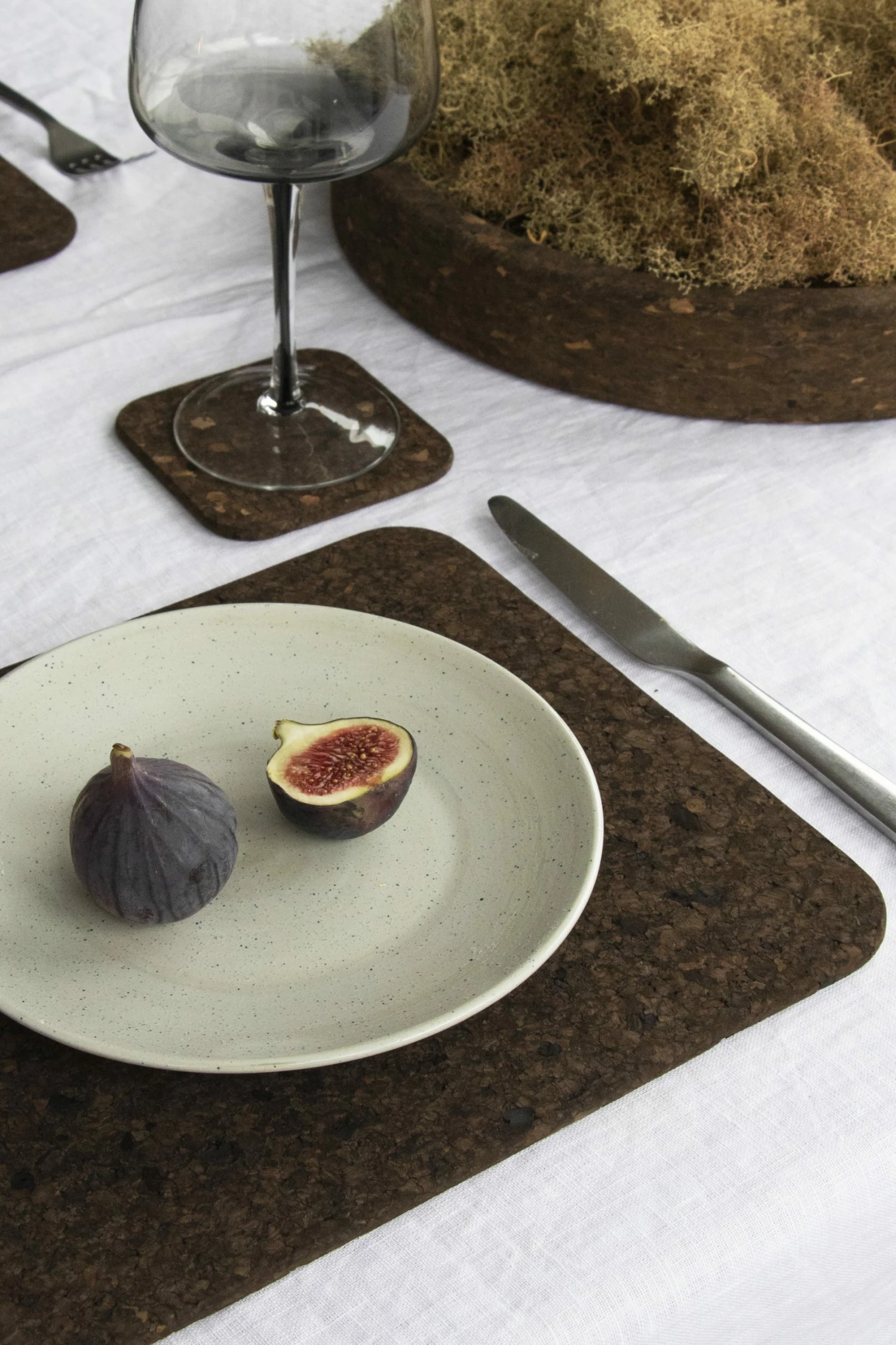 LIGA Smoked Cork Coaster Set - Square 5 LIGA Smoked Cork Coaster Set - Square