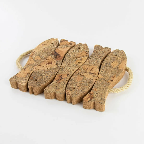 LIGA Ice Grey Cork Trivet | 5 Fish 3 LIGA Ice Grey Cork Trivet | 5 Fish