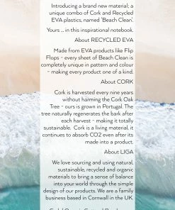 LIGA Cork Notebook Beach Clean 10 LIGA Cork Notebook Beach Clean