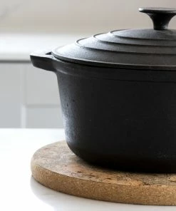 LIGA Ice Grey Round Cork Trivet Set of 3