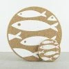 LIGA Cork Placemat Fish White 1 LIGA Cork Placemat Fish White