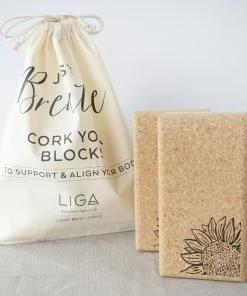 LIGA Cork Yoga Blocks Sunflower S 2