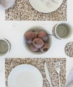 LIGA Beach Clean Rectangle Placemats - Set Of 4