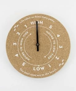 LIGA To The Beach Tide Cork Clock