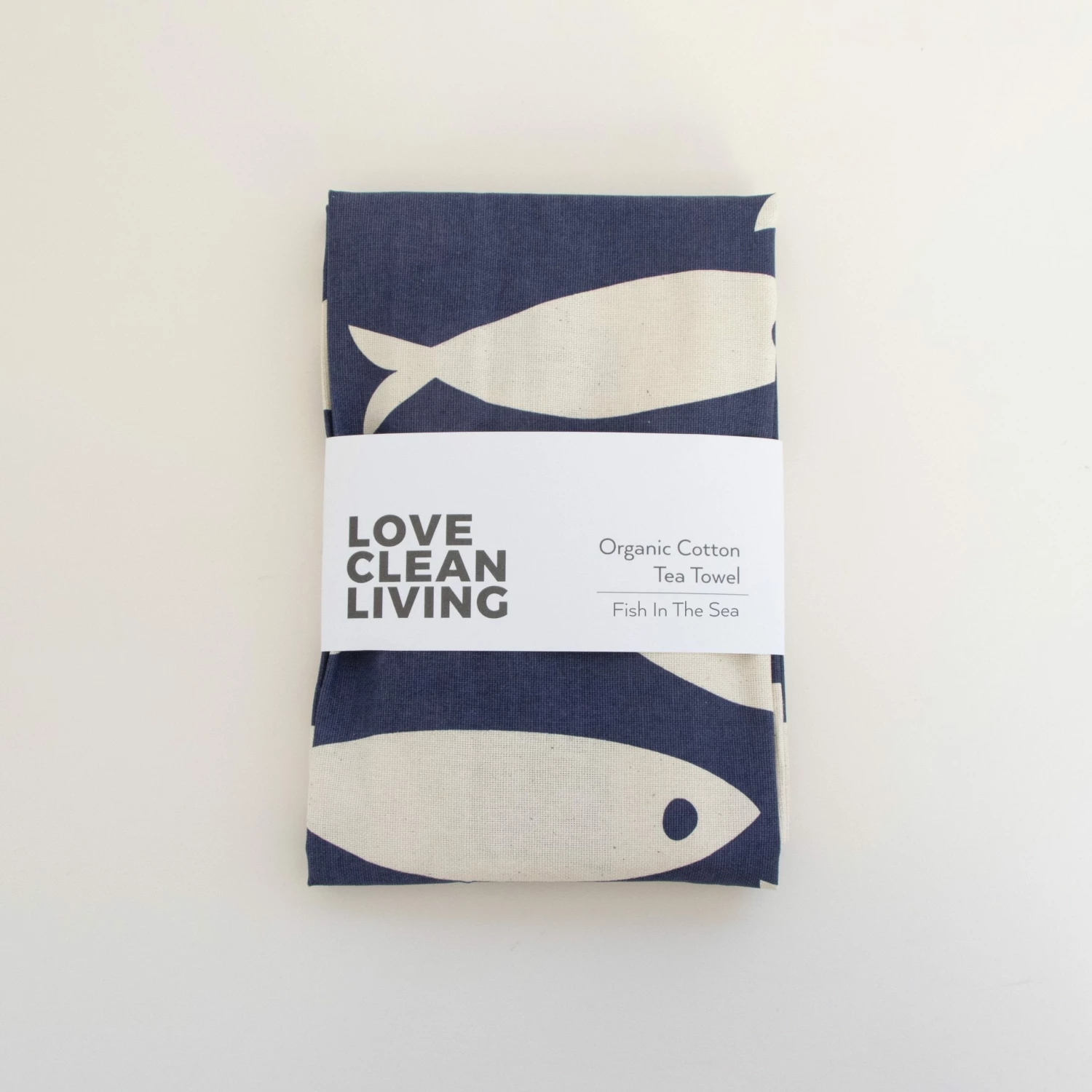 LIGA Fish In The Sea Tea Towel | Navy 3 LIGA Fish In The Sea Tea Towel | Navy