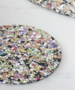 LIGA Eco Beach Clean Coasters Round Set Of 4