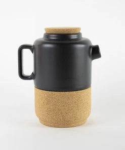 LIGA Teapot + 2 Gift Set - Matt Black