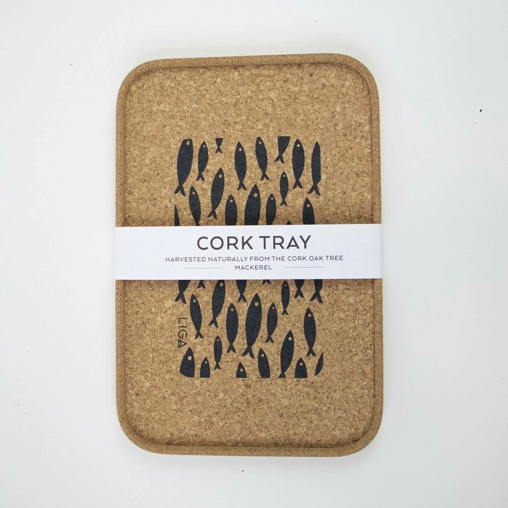 LIGA Cork Drinks Tray | Grey Fish 5 LIGA Cork Drinks Tray | Grey Fish