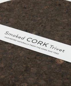 LIGA Smoked Cork Round Trivet