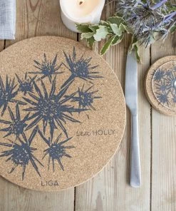 LIGA Cork Coaster Sea Holly Set