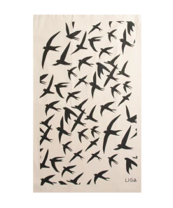 LIGA Swallows Tea Towel I Grey